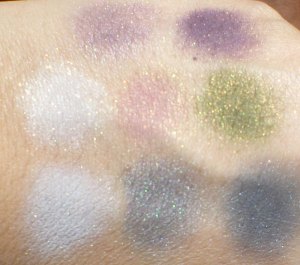 High Voltage swatches in direct sun